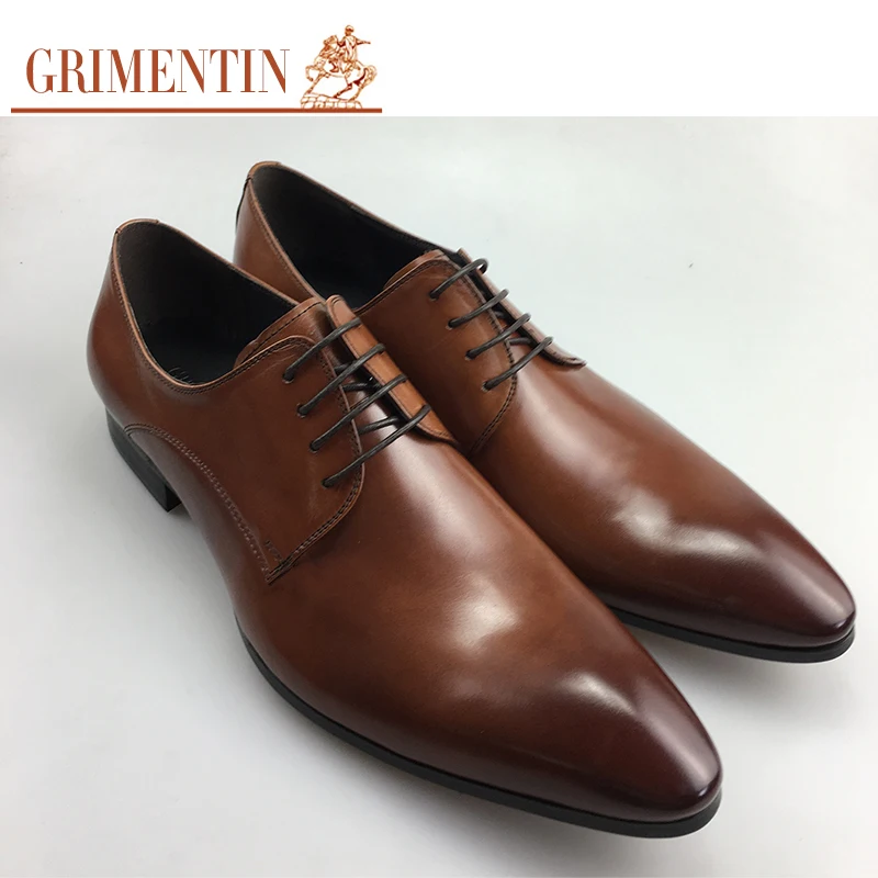 GRIMENTIN/брендовая итальянская мужская официальная обувь удобная