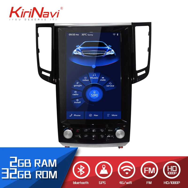 KiriNavi 12," HD сенсорный дисплей Android 6,0 для Infiniti G37 G25 G35 G37S Q50 автомагнитола gps навигация Мультимедиа воспроизведение