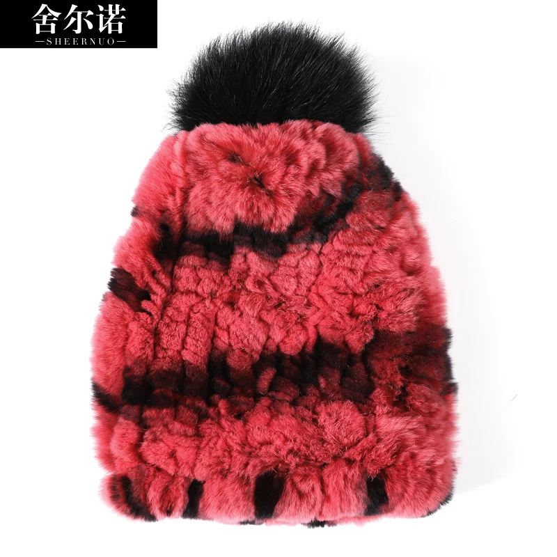 Sheernuo/меховые шапки и шарфы для детей два комплекта Осень зима кроличий мех