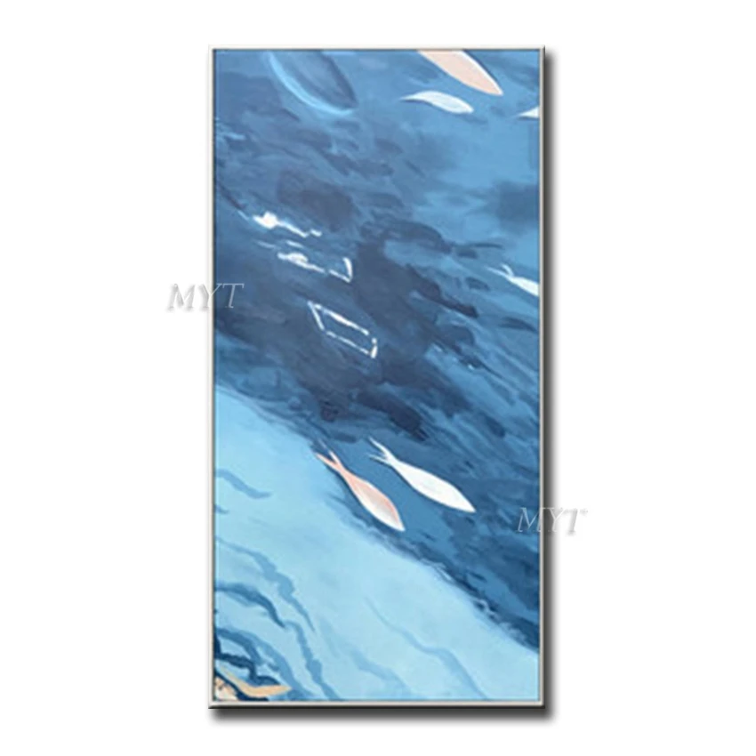 

MYT Handpainted Canvas Paintings For Bedroom Decoration Pictures On The Wall Modern Abstract Oil Painting Unframed Canvas Art