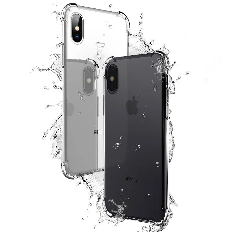 TPU чехол для iPhone XS Max мягкий прозрачные тонкие чехлы MAX XR X 7 PLUS 8 6S Чехол кристально