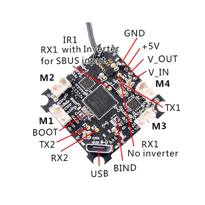 Happymodel Mobula7 Crazybee F4 PRO игровые джойстики 1-2S совместимый, Flysky/Frsky приемник в течение 2 секунд бесщеточный маленький BWhoop