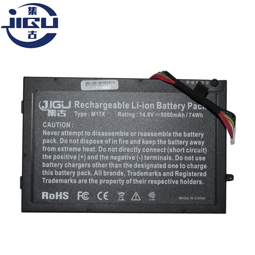 Новый аккумулятор JIGU для ноутбука 08P6X6 8P6X6 P06T T7YJR PT6V8 DELL Alienware M11x M14x R1 R2 R3|new laptop