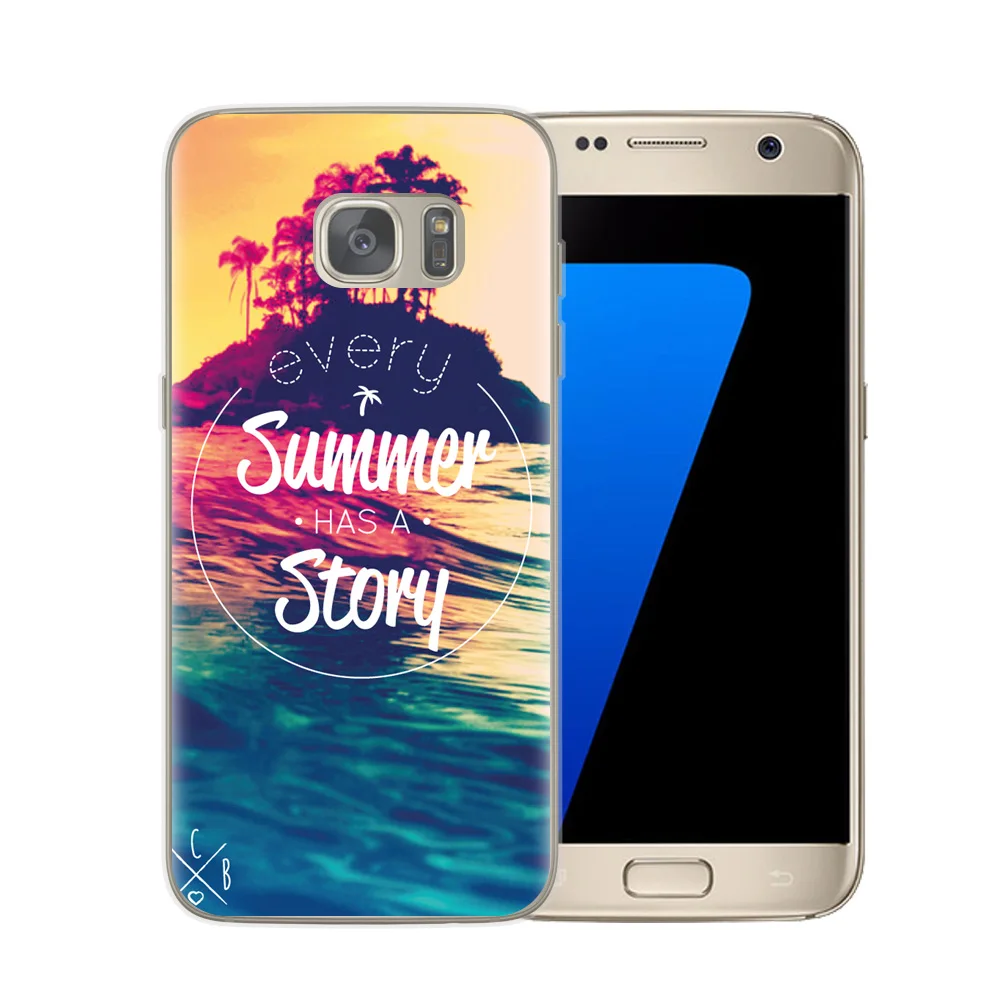 Мягкий силиконовый чехол для телефона RUIXKJ с летним пляжным рисунком Samsung Galaxy A5 2017