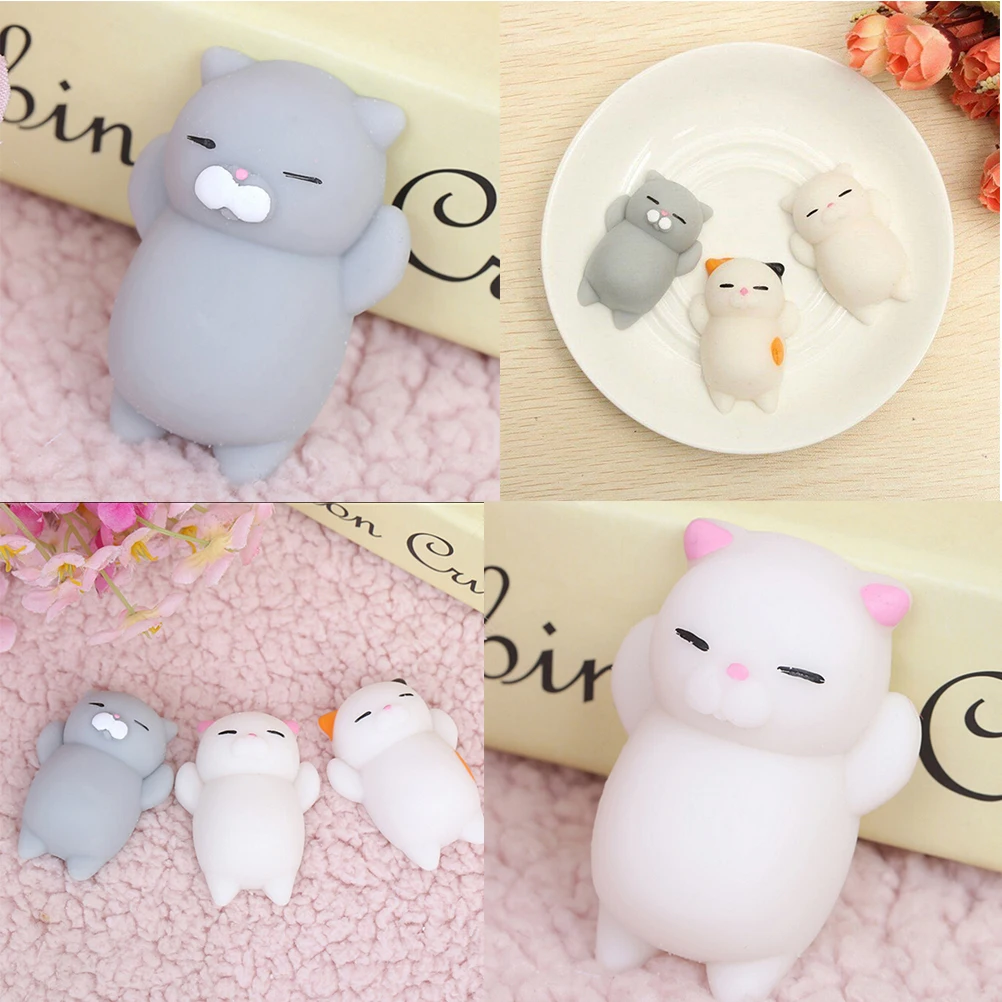 New Design Kawaii Squishy Lazy Cat Bread Puppy Dog Pussy Cotton Candy Slow Rising Phone Strap &amp Bag Accessories Kids Toy | Багаж и