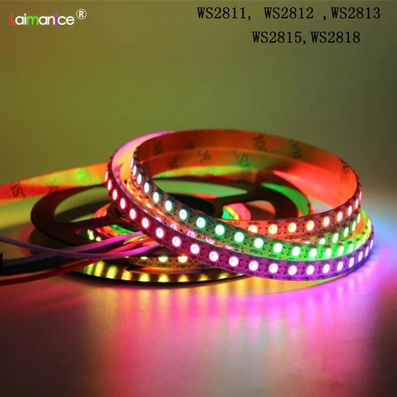 Светодиодная лента WS2812B WS2811 WS2815 WS2813 WS2818 30/60 светодиодов/м 5 м|Светодиодные ленты| |
