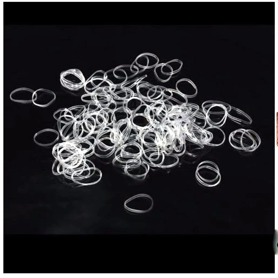 200 шт./лот модная прозрачная резинка для женщин и девушек эластичная волос