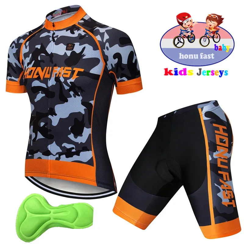 Normal cycling set Nvvtrek/ г. летняя камуфляжная детская велосипедная футболка с короткими рукавами, детский велосипед, MTB одежда, одежда для велоспорта - Цвет: Normal cycling set