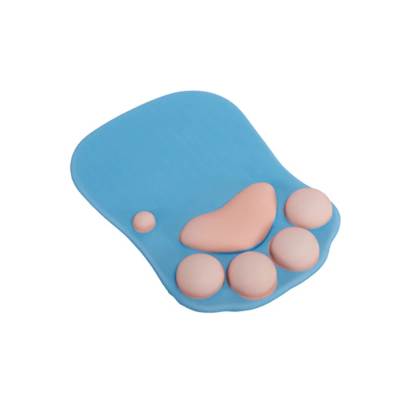 Light Blue Креативный милый кот лапа коврик для мыши офисная анимация мультфильм девушка Очаровательная домашняя Коврик Для Мыши для ПК ноутбук, купить 1 получить 1 подарок - Цвет: Light Blue