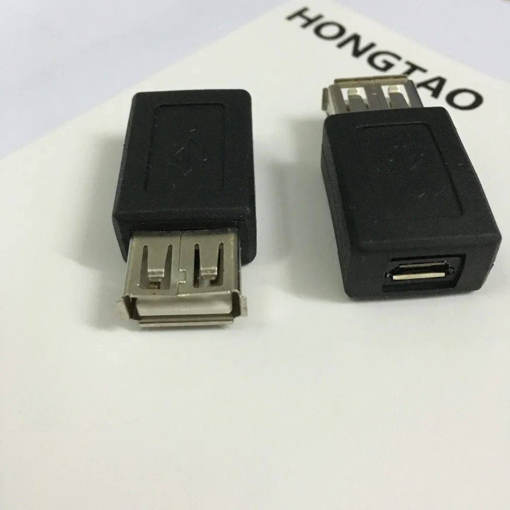 Новинка черный Переходник USB 2 0 типа A мама Micro B переходник с usb на микро разъем