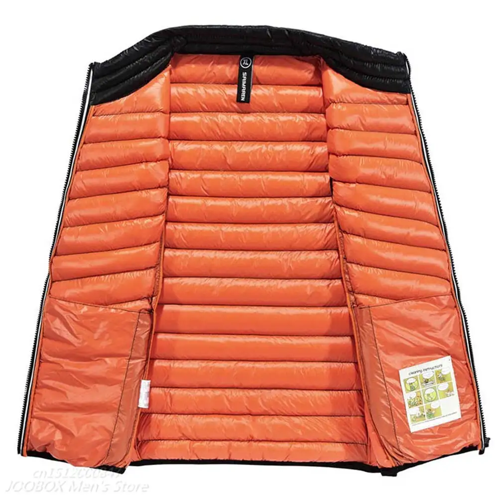 JOOBOX 2018 Новая мужская куртка без рукавов зимний Сверхлегкий белый утиный пух