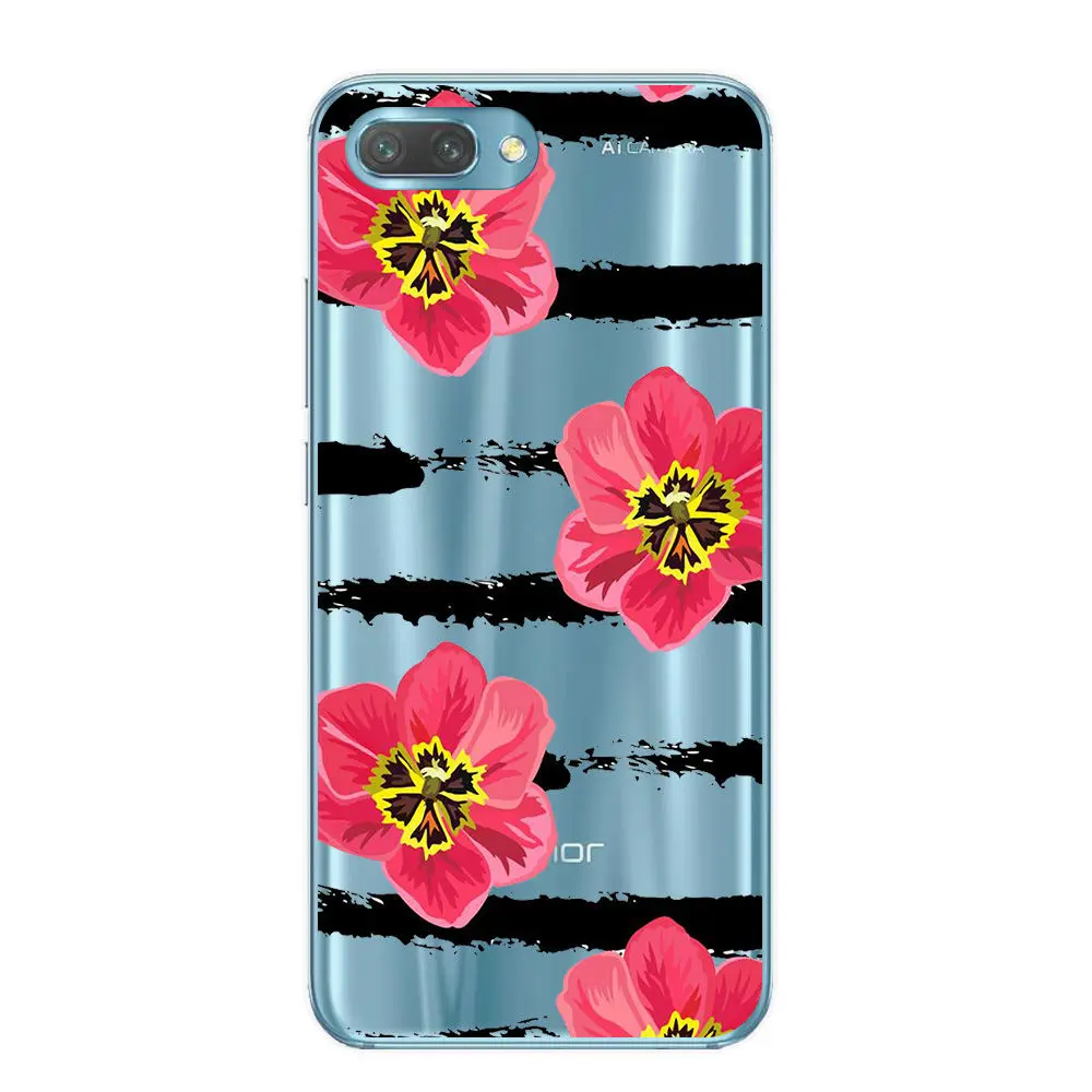 T3801 Силиконовый чехол для телефона huawei honor 10, чехол, мягкая задняя крышка из ТПУ, чехол для телефона honor10, чехлы, Coque Etui full 360, защитная пленка - Цвет: T3801