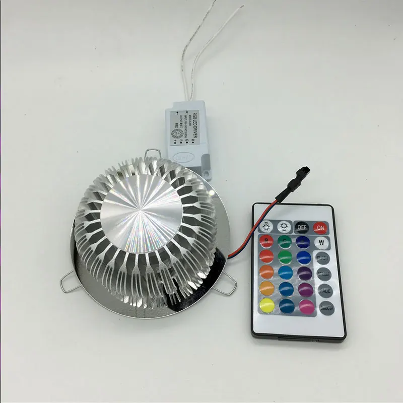 Светодиодный светильник RGB, пульт дистанционного управления, 3 Вт, 6 Вт, 9 Вт, 12 Вт, 15 Вт, 18 Вт, 24 Вт, настенный светильник, художественная галерея, лампа для переднего балкона, светильник для крыльца, светильник для коридоров