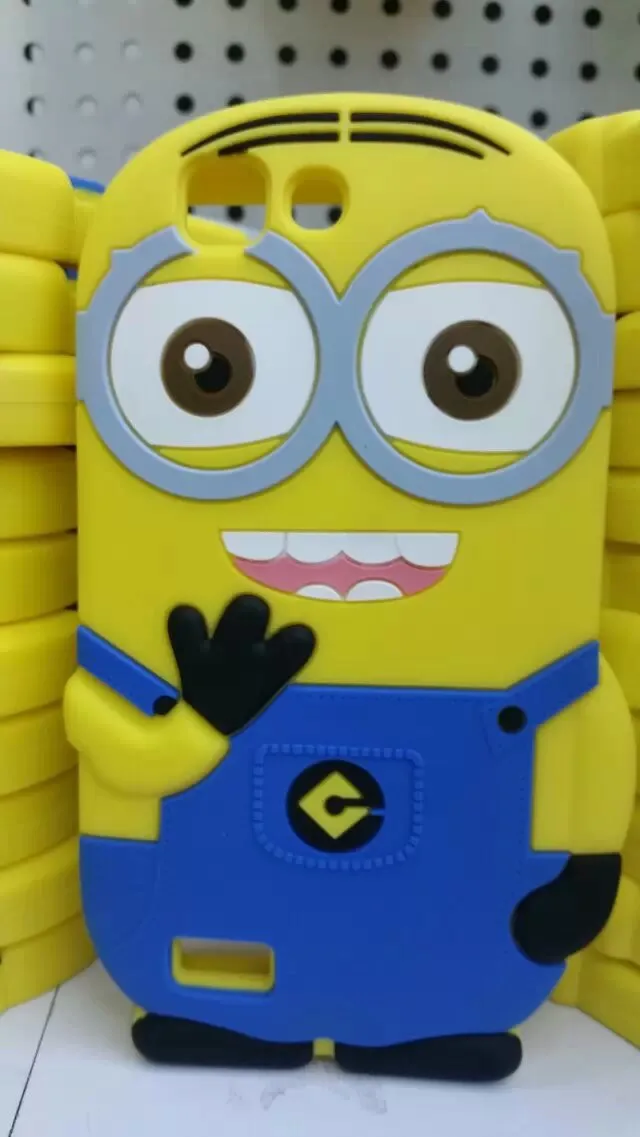 Мода милый мультфильм мягкие резиновые кремний гадкий я желтый миньон чехол для