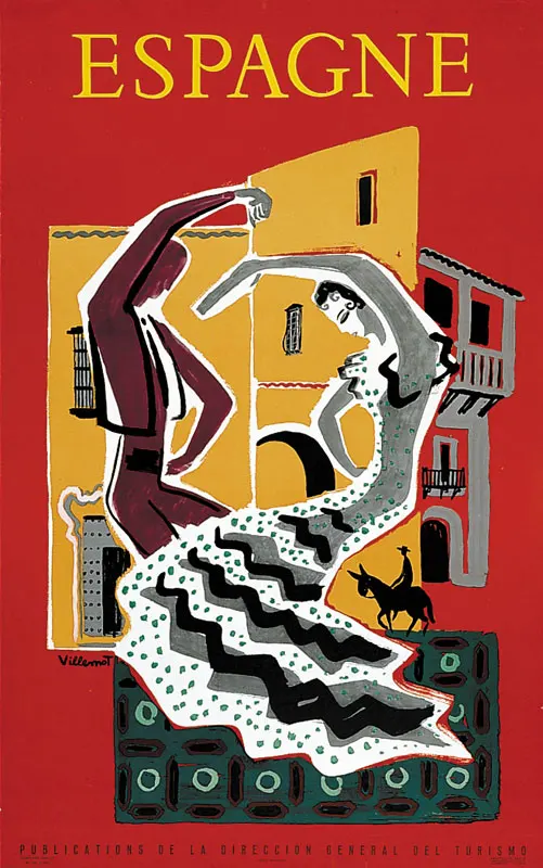 Постеры для путешествий в Испании город птица классические настенные наклейки