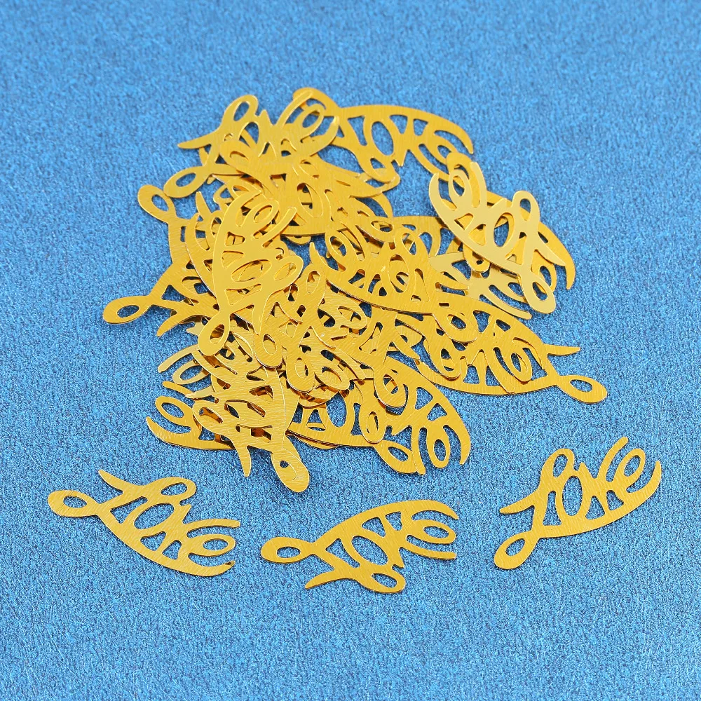 

15g PVC Letters Word Love Gold Sliver Wedding Party Table Scatters Foil Sprinkle Scrapbooking Craft Confetti Birthday Decoration
