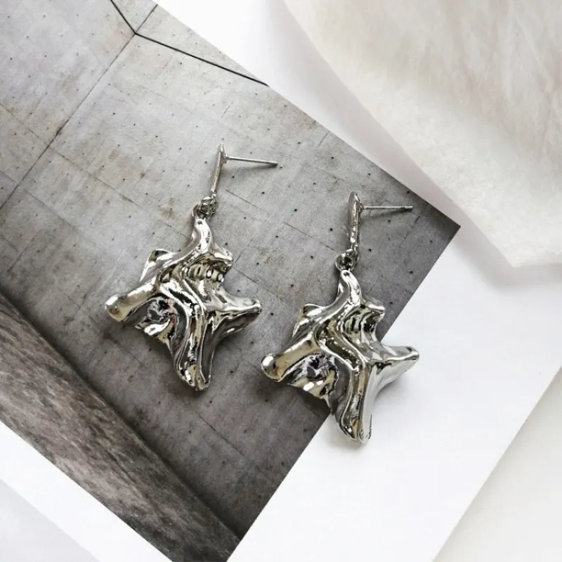 Женские серьги-подвески ZA Bijoux модные массивные корейские серьги золотого и