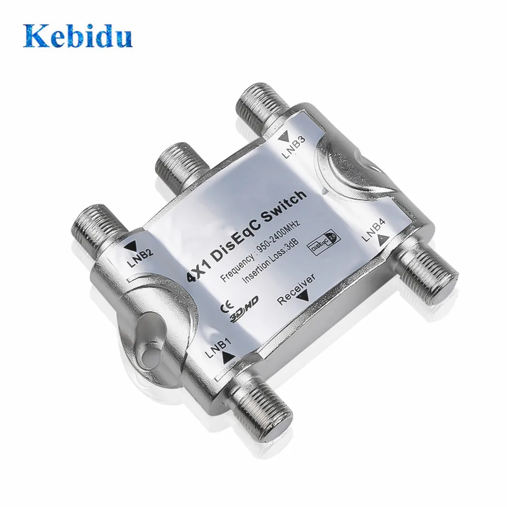 KEBIDU DS 41 4x1 DiSEqC переключатель 4 в 1 спутниковая антенна фта для спутникового