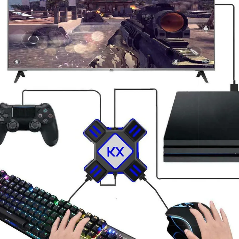 Usb хаб PUBG контроллер для мобильного геймпада конвертер игровой клавиатуры мыши