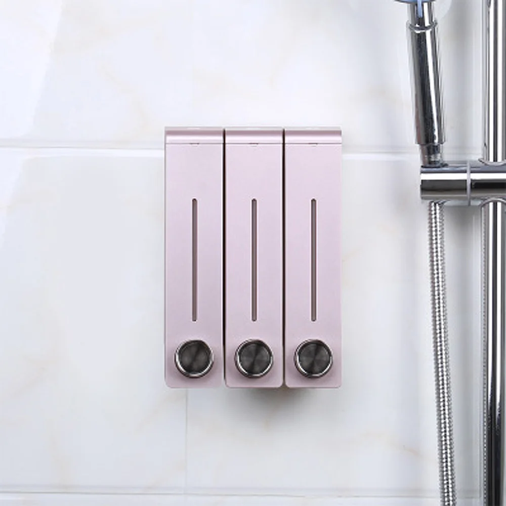 Rose gold-3 305 мл SD-320 дозаторы жидкого мыла для ванной шампунь дозатор мыла для рук общий давление настенный умывальник для ванной комнаты кухня - Цвет: Rose gold-3