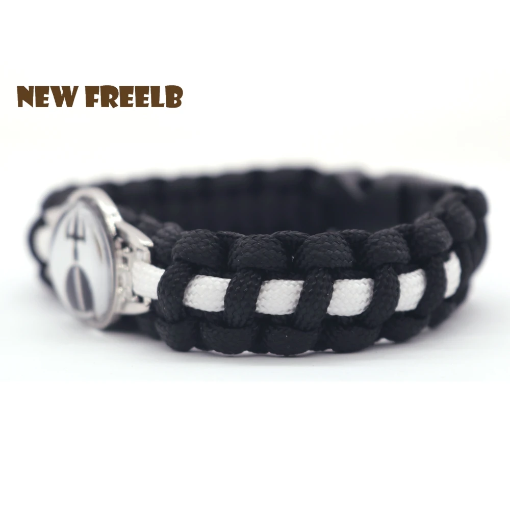 Новый фильм Aquaman Trident Logo 550 Paracord браслеты черные ювелирные изделия ручной работы