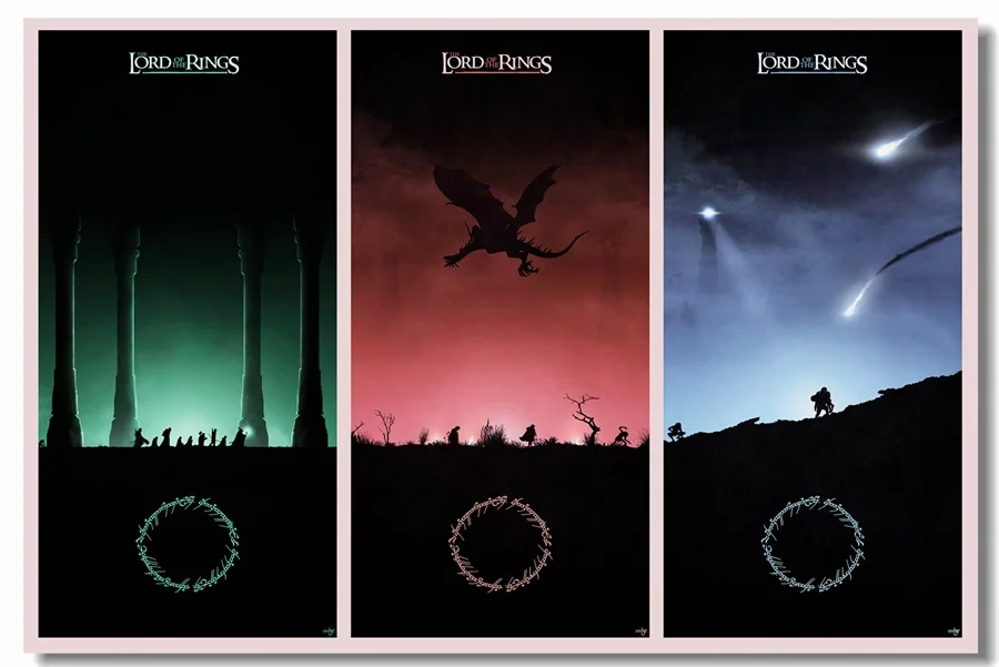 Пользовательские холст настенные картины Властелин обои с изображением колец