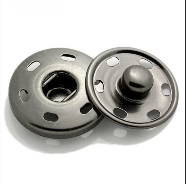 Sew On Snaps Buttons 2 Parts Metal Brass Press Button Fasteners Silver Black Gold Gunblack 30sets/lot | Дом и сад