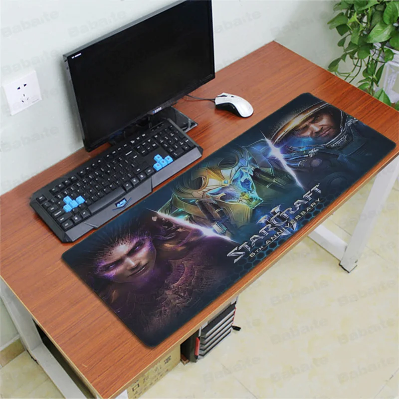 Коврик для мыши Babaite starcraft 2 коврик игровой из натурального каучука настольный