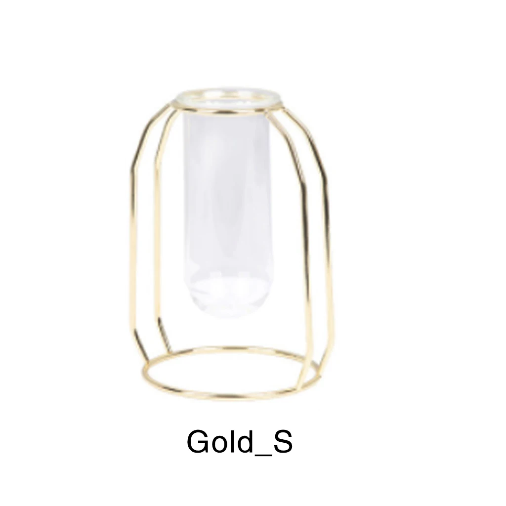 Новинка Stile nordico In Ferro Vetro Semplice Arte Vaso di Forma Geometrica Vaso Lusso украшение для камеры Letto аксессуары