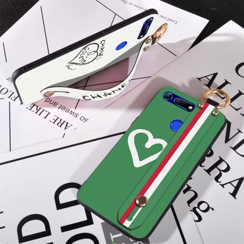 Силиконовый чехол с ремешком на запястье для Huawei Honor V9 V10 V20 | Мобильные телефоны и