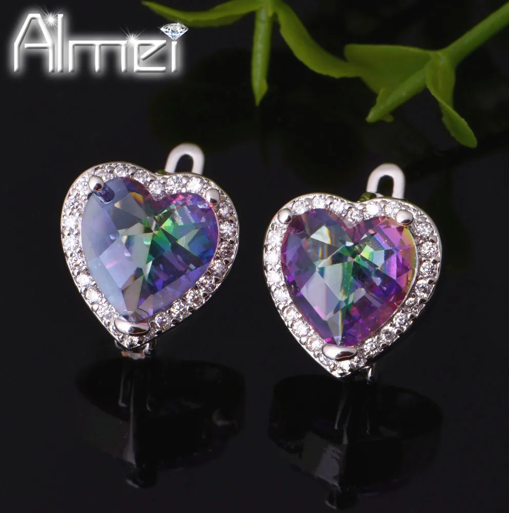 Almei 50% скидка Разноцветные серьги-гвоздики модные маленькие серьги невесты в
