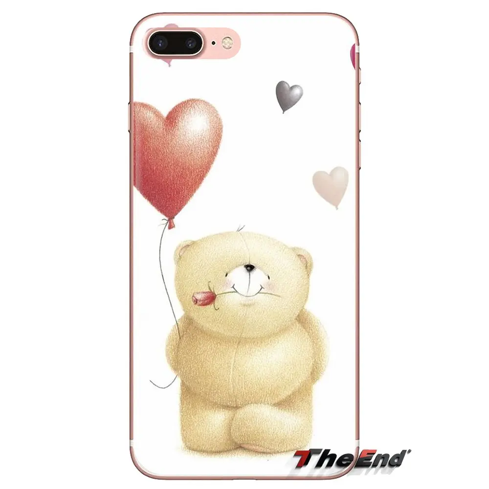 Прозрачные мягкие чехлы Forever Friends Bear Art для Samsung Galaxy S3 S4 S5 Mini S6 S7 Edge S8 S9 S10 Plus Note 3 4 5 8 9 |