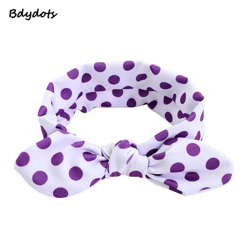 

1 Piece Fashion Headwear Kids Dot Knot Rabbit Bowknot Headband Girls Hair Accessories Strawberry Elastic Hair Bands