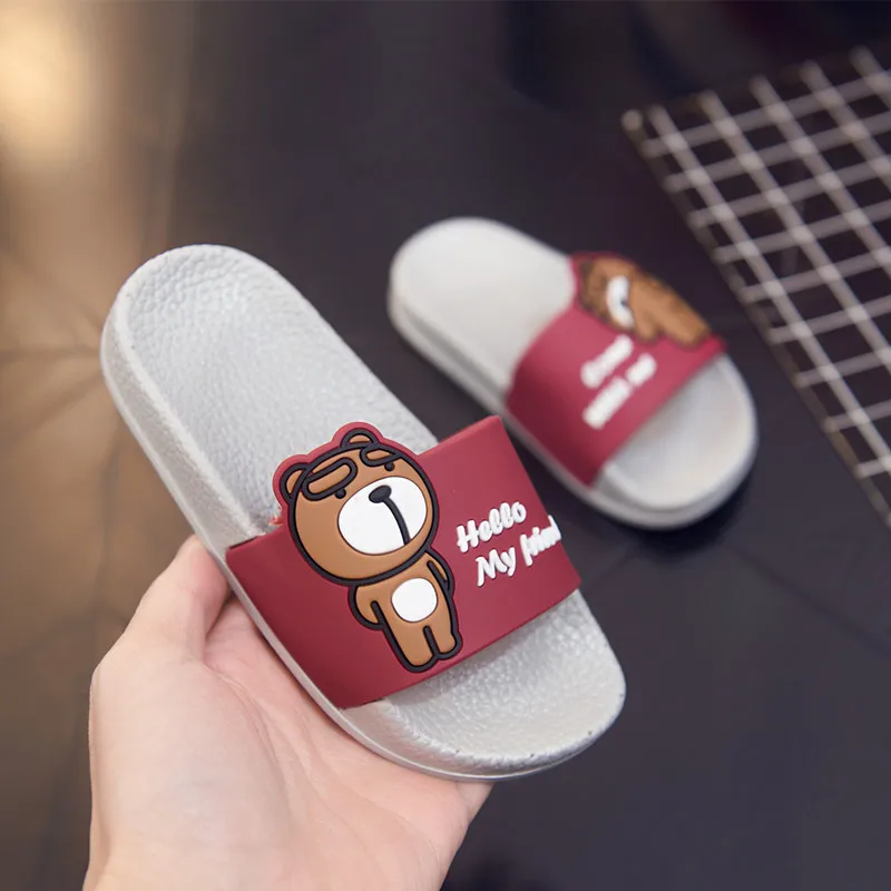 Детские тапочки мультфильм милый дом Стиль обувь Chinelo Infantil для девочек Тапочки