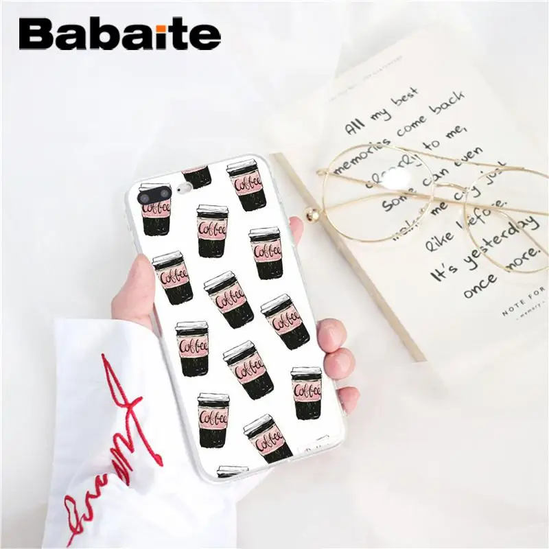 Babaite ОК, но сначала Кофе Новое поступление чехол для телефона iPhone X XS MAX 6 6s 7 7plus 8 8Plus 5 5S SE XR 10