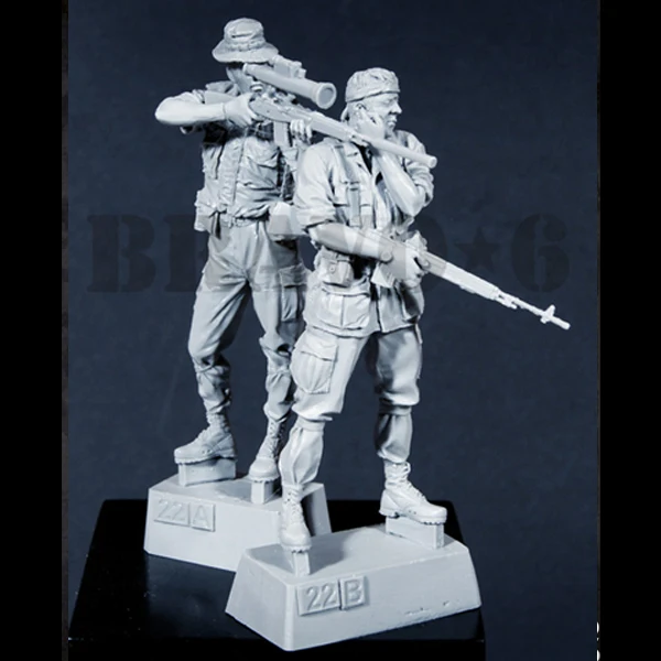 Снайперская команда армии США 1/35 набор из смолы для Вьетнама военные предметы GK
