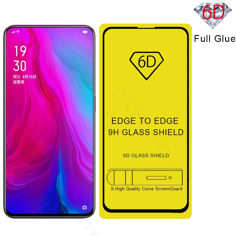 20 шт./лот 6D закаленное стекло для OPPO Reno 10X A7n A5s F11 Pro A7 A7x R15X RX17 Neo Защитная пленка