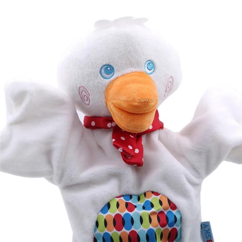 Cartoon Cat Animal Hand Puppet Muppets Plush Toy Doll Monkey Frog Duck Appease Towel Puppets For Kids | Игрушки и хобби