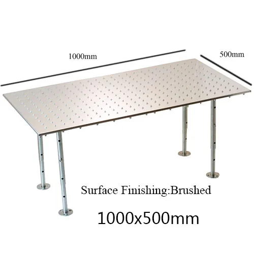 1000x500 Brushed Потолочный дождевой Душ, аксессуары для ванной комнаты, насадка для душа с дождевой насадкой 1000*500, полированный большой верхний душ, Roes 304 из нержавеющей стали - Цвет: 1000x500 Brushed