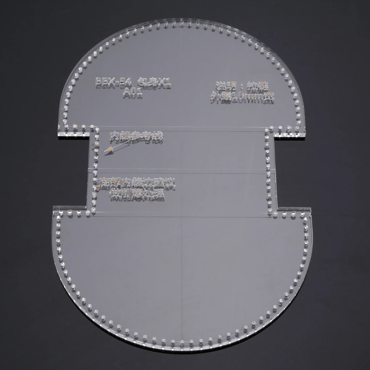 Прозрачный акриловый шаблон 1 шт. кожаное ремесло портмоне ракушки тип сумки