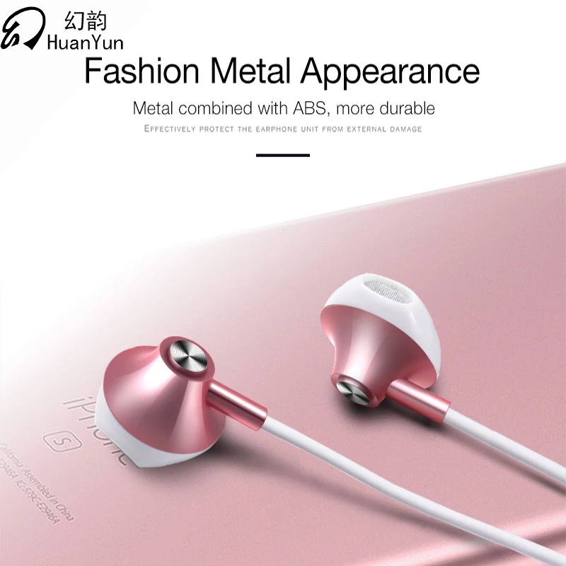 Wired Earphones In-Ear Metal Headsets Sport Stereo Earbuds for Iphone Samsung Huawei Xiaomi with Mic HD Music Phone PC | Электроника