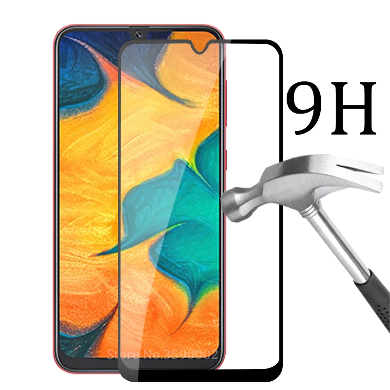 Полное покрытие для samsung a30 защитная пленка из закаленного стекла для samsung galaxy a30 a 30 30a a305f 6,4 дюймов Чехол-пленка