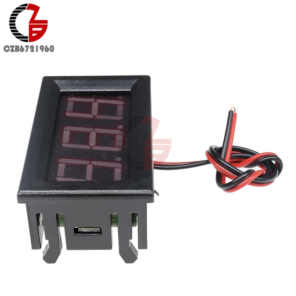 0 56 ''светодиодный цифровой вольтметр DC 12V 24V Мини измеритель напряжения