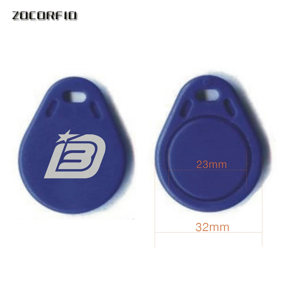 

100pcs/Lot Custom Printing logo T5577/T5567/T5557/ 125KHZ Rewritable RFID Keyfobs Key Tags Copy Clone keyfob Card