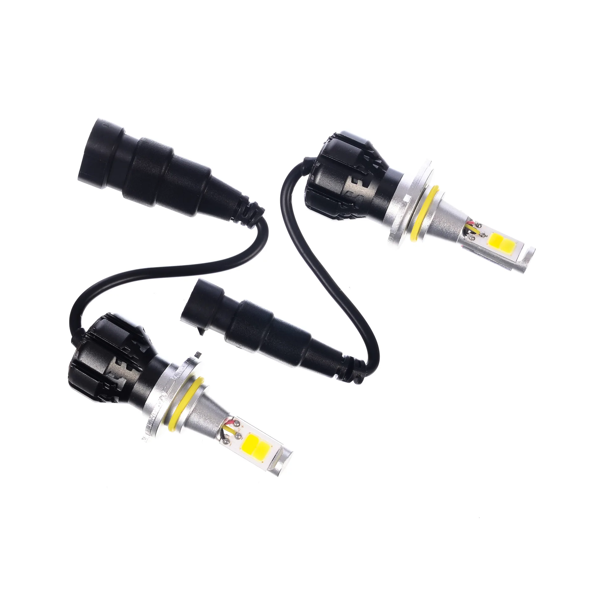 2 шт./лот Автомобильные противотуманные фары 9005/HB3 9006/HB4 H10 Aual-color COB 24 Вт белый свет +
