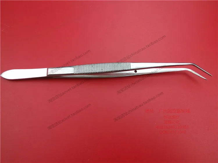 Стоматологический Пинцет из нержавеющей стали Изогнутый пинцет медицинский