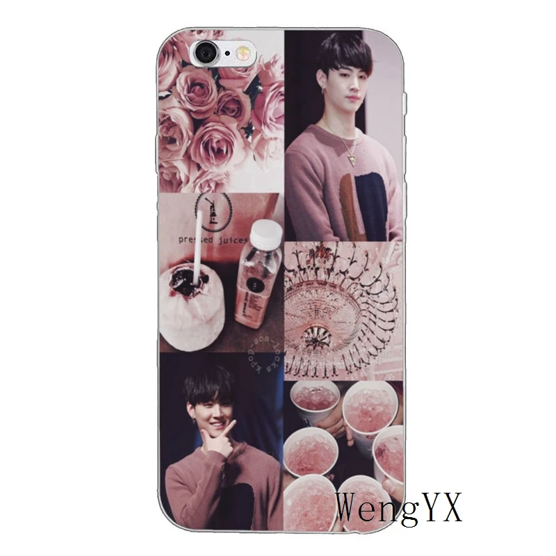 Эстетическое kpop got7 мягкий чехол для телефона для iPhone XR X XS Max 8 7 6s 6 plus SE 5S 5c 5 iPod Touch - Цвет: kpop-got7-A-01