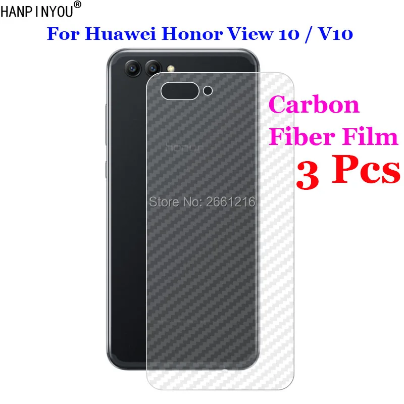 3 шт./лот для Huawei Honor View 10 / V10 5 99 дюйма 3D противоскользящая задняя пленка из