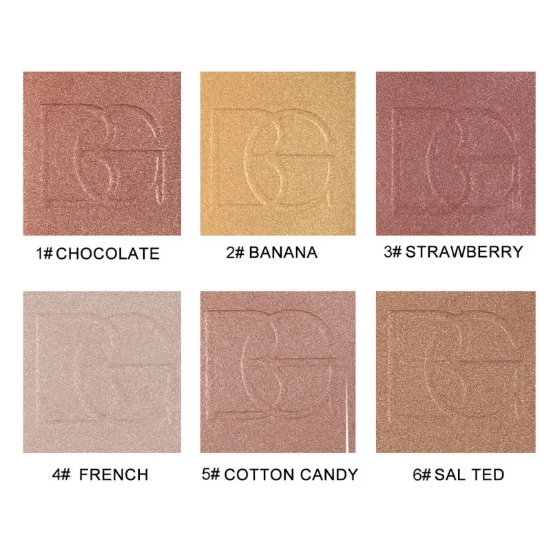 Новинка 2017 6 цветов контур красоты профессиональная хайлайтер базовая Палетка