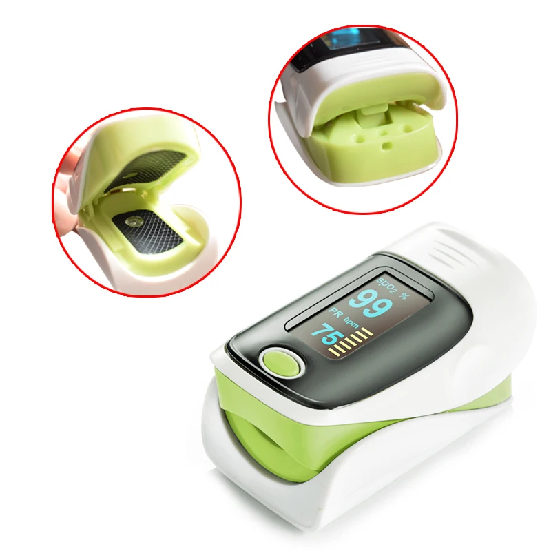 Пульсоксиметр на кончик пальца с чехлом и OLED экраном|pulse oximeter portable|oximeter fingerfingertip